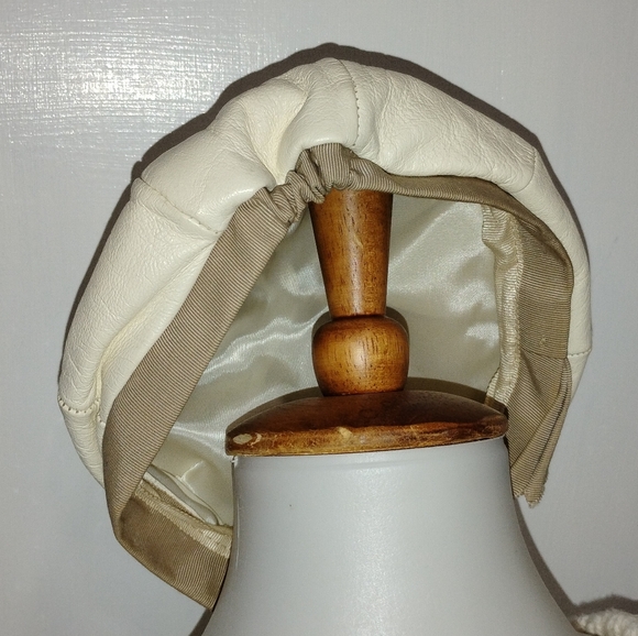 VINTAGE LEATHER BERET NWOT - Picture 7 of 8